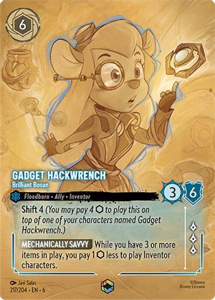 Gadget Hackwrench - Brilliant Bosun (Enchanted) (217/204) - Azurite Sea Holofoil - for just $11.05! 