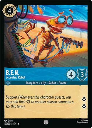 B.E.N. - Eccentric Robot (137/204) - Azurite Sea Cold Foil - for just $0.09! 