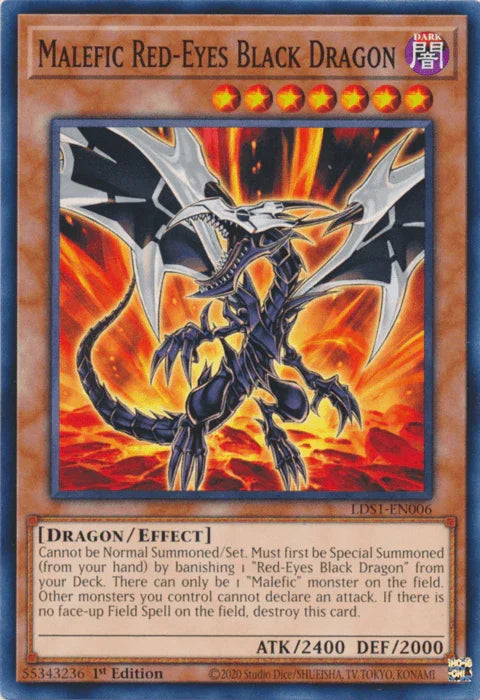 Malefic Red-Eyes Black Dragon [LDS1-EN006] Common - for just $0.15! 