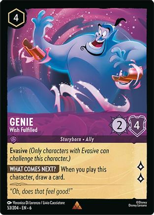 Genie - Wish Fulfilled (53/204) - Azurite Sea Cold Foil - for just $2.67! 