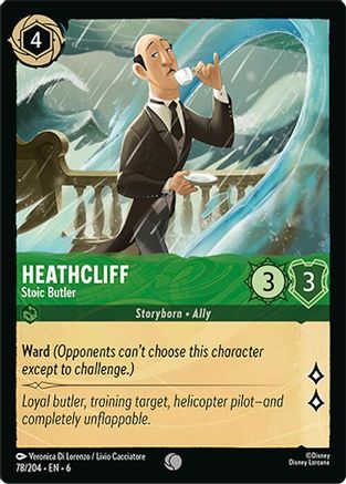 Heathcliff - Stoic Butler (78/204) - Azurite Sea Cold Foil - for just $0.06! 