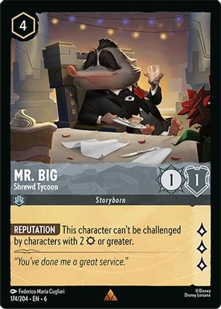 Mr. Big - Shrewd Tycoon (174/204) - Azurite Sea Cold Foil - for just $0.15! 