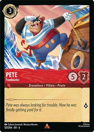 Pete - Freebooter (122/204) - Azurite Sea Cold Foil - Just $0.15! Shop now at Retro Gaming of Denver