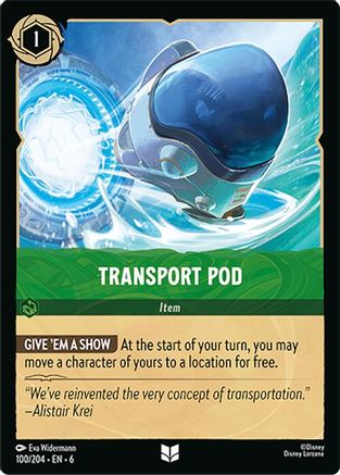 Transport Pod (100/204) - Azurite Sea Cold Foil - Just $0.15! Shop now at Retro Gaming of Denver