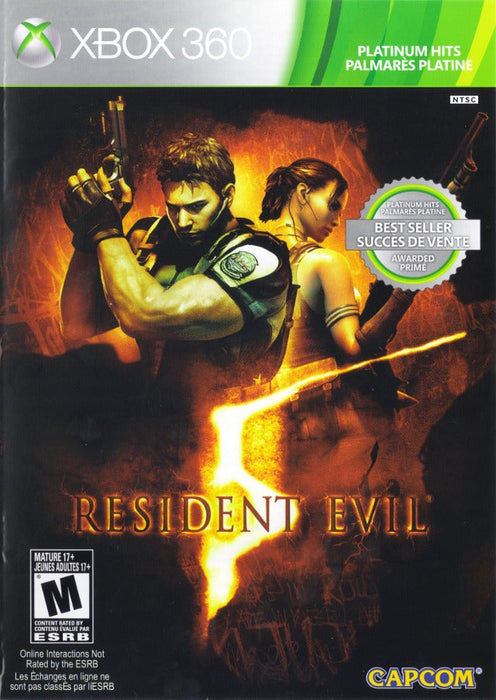 Resident Evil 5 (Platinum Hits) (Xbox 360) - Just $0! Shop now at Retro Gaming of Denver