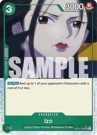 Izo (OP01-033) (Full Art) (OP01-033) - Premium Booster -The Best- Foil - for just $0.90! 