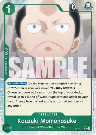 Kouzuki Momonosuke (Full Art) (OP01-041) - Premium Booster -The Best- Foil - for just $1.18! 