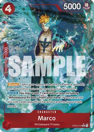Marco (Full Art) (OP02-018) - Premium Booster -The Best- Foil - for just $4.45! 