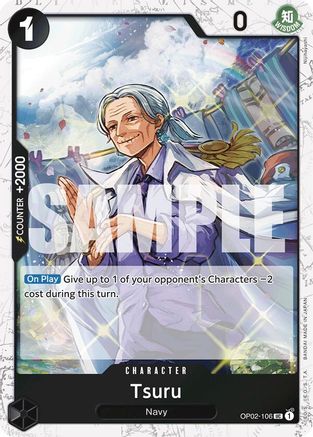 Tsuru (Jolly Roger Foil) (OP02-106) - Premium Booster -The Best- Foil - for just $0.15! 