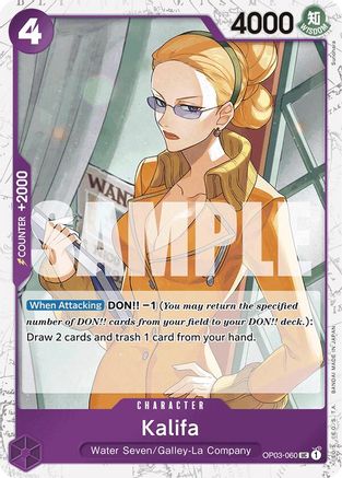 Kalifa (Jolly Roger Foil) (OP03-060) - Premium Booster -The Best- Foil - for just $0.08! 
