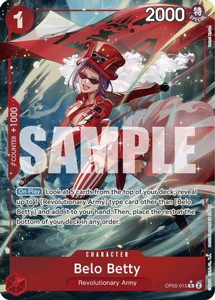 Belo Betty (Full Art) (OP05-015) - Premium Booster -The Best- Foil - for just $5.38! 