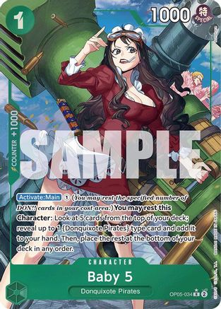 Baby 5 (OP05-034) (Alternate Art) (OP05-034) - Premium Booster -The Best- Foil - for just $6.10! 