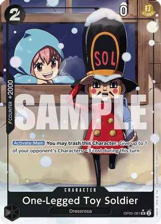 One-Legged Toy Soldier (Alternate Art) (OP05-081) - Premium Booster -The Best- Foil - for just $16.07! 