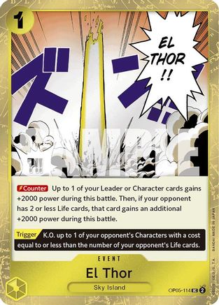 El Thor (Jolly Roger Foil) (OP05-114) - Premium Booster -The Best- Foil - for just $0.18! 