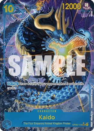 Kaido (OP05-118) (Alternate Art) (OP05-118) - Premium Booster -The Best- Foil - for just $20.52! 