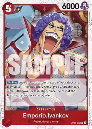 Emporio.Ivankov (Jolly Roger Foil) (OP06-003) - Premium Booster -The Best- Foil - for just $0.15! 