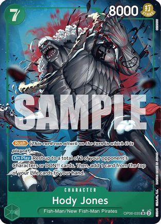 Hody Jones (Alternate Art) (OP06-035) - Premium Booster -The Best- Foil - for just $15! 