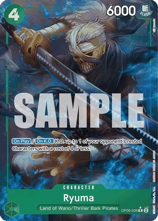 Ryuma (Full Art) (OP06-036) - Premium Booster -The Best- Foil - for just $4.20! 