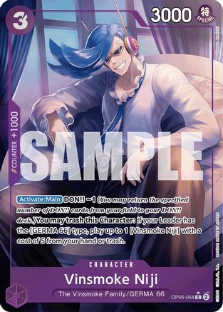 Vinsmoke Niji (OP06-064) (Full Art) (OP06-064) - Premium Booster -The Best- Foil - for just $2.40! 
