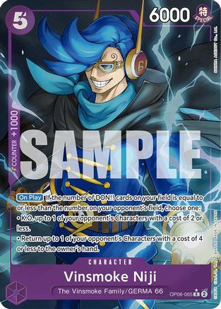 Vinsmoke Niji (OP06-065) (Alternate Art) (OP06-065) - Premium Booster -The Best- Foil - for just $4.67! 