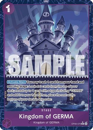 Kingdom of GERMA (Alternate Art) (OP06-079) - Premium Booster -The Best- Foil - for just $16.35! 