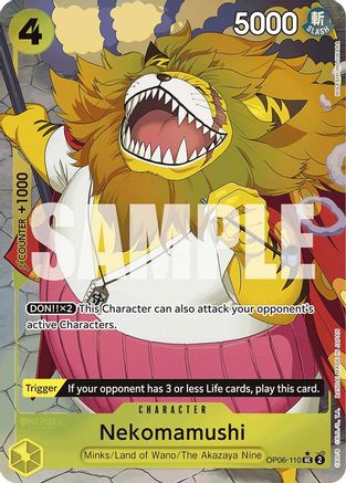 Nekomamushi (Full Art) (OP06-110) - Premium Booster -The Best- Foil - for just $3.23! 