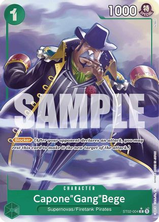 Capone"Gang"Bege (ST02-004) (Alternate Art) (ST02-004) - Premium Booster -The Best- Foil - for just $0.88! 
