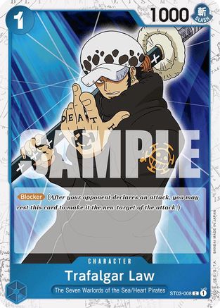 Trafalgar Law (ST03-008) (Jolly Roger Foil) (ST03-008) - Premium Booster -The Best- Foil - for just $0.18! 