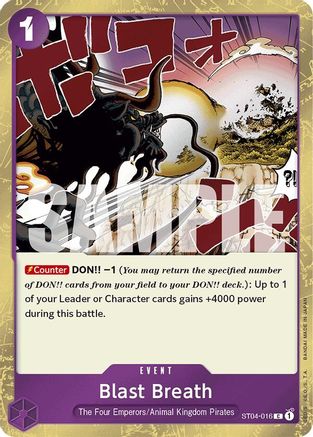 Blast Breath (Jolly Roger Foil) (ST04-016) - Premium Booster -The Best- Foil - for just $0.18! 