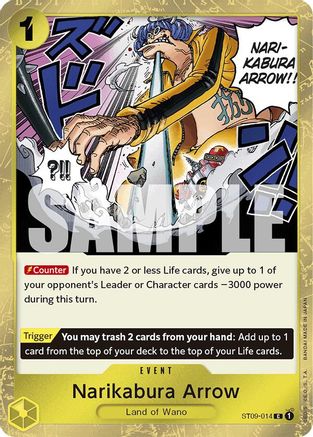Narikabura Arrow (Jolly Roger Foil) (ST09-014) - Premium Booster -The Best- Foil - for just $0.10! 