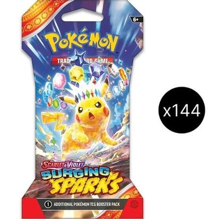 Surging Sparks Sleeved Booster Pack Case - SV08 Surging Sparks - Just $398.65! Shop now at Retro Gaming of Denver