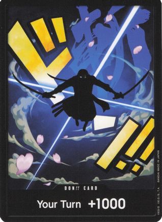 DON!! Card (Zoro) - Premium Booster -The Best- Foil - for just $9.13! 