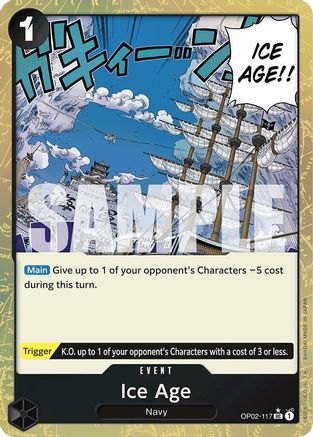 Ice Age (Textured Foil) (OP02-117) - Premium Booster -The Best- Foil - for just $1.15! 