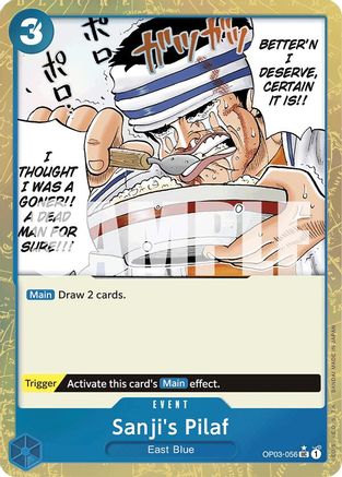 Sanji's Pilaf (Textured Foil) (OP03-056) - Premium Booster -The Best- Foil - for just $1.50! 