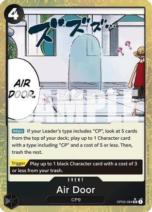 Air Door (Textured Foil) (OP03-094) - Premium Booster -The Best- Foil - for just $0.88! 
