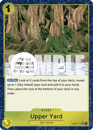 Upper Yard (Textured Foil) (OP05-117) - Premium Booster -The Best- Foil - for just $5.25! 
