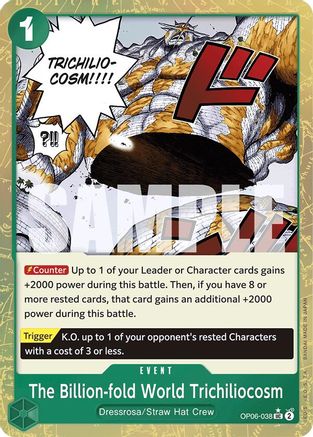 The Billion-fold World Trichiliocosm (Textured Foil) (OP06-038) - Premium Booster -The Best- Foil - for just $2.45! 
