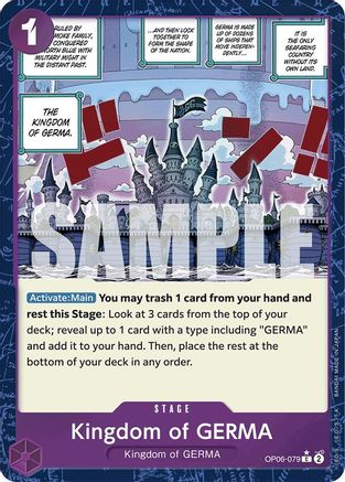 Kingdom of GERMA (Textured Foil) (OP06-079) - Premium Booster -The Best- Foil - for just $0.50! 