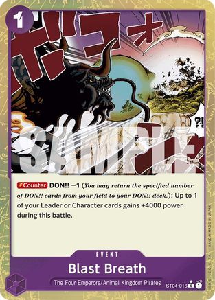 Blast Breath (Textured Foil) (ST04-016) - Premium Booster -The Best- Foil - for just $0.95! 