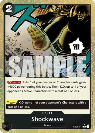 Shockwave (Textured Foil) (ST06-014) - Premium Booster -The Best- Foil - for just $0.60! 