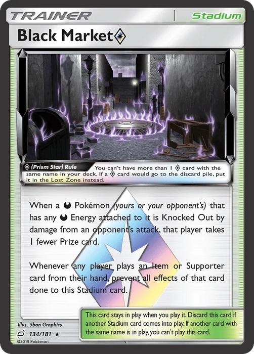 Black Market (134/181) (Prism Star) [Sun & Moon: Team Up] - for just $0.90! 
