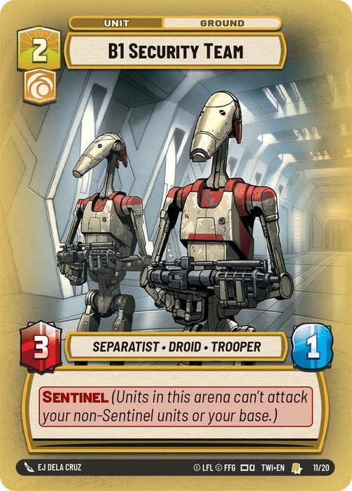 B1 Security Team (11/20) [Twilight of the Republic: Weekly Play] - for just $0.20! 