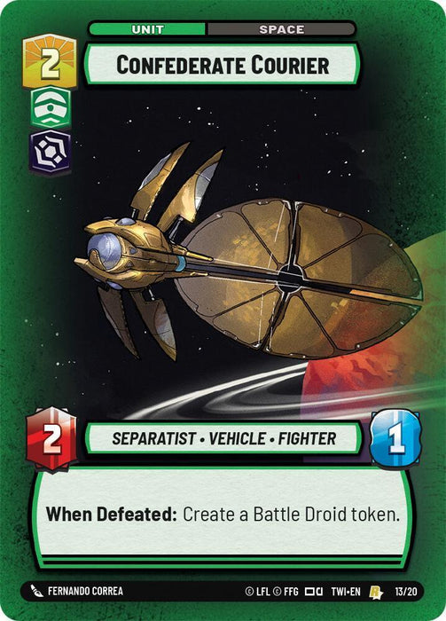 Confederate Courier (13/20) [Twilight of the Republic: Weekly Play] - for just $0.10! 