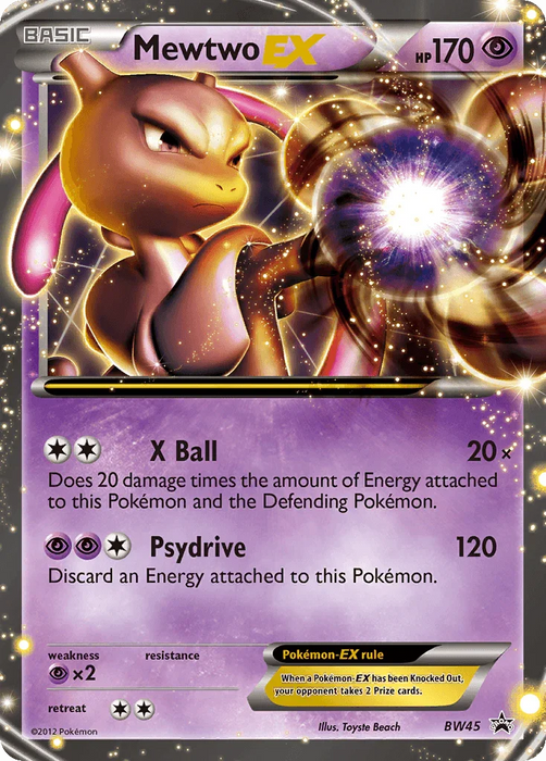 Mewtwo EX (BW45) [Black & White: Black Star Promos] - for just $7.65! 