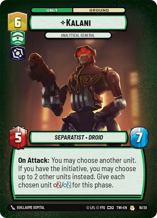 Kalani - Analytical General (16/20) [Twilight of the Republic: Weekly Play] - for just $0.15! 