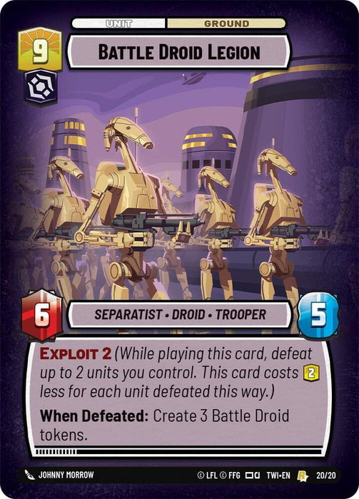 Battle Droid Legion (20/20) [Twilight of the Republic: Weekly Play] - for just $0.20! 
