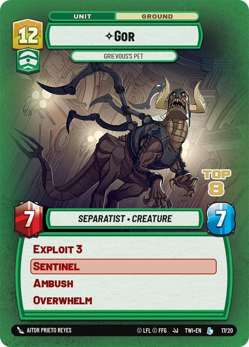 Gor - Grievous's Pet (Top 8) (17/20) [Store Showdown Promos] - for just $0.25! 