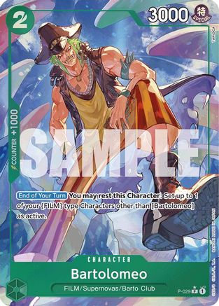 Bartolomeo (P-029) (Full Art) (P-029) - Premium Booster -The Best- Foil - for just $0.90! 