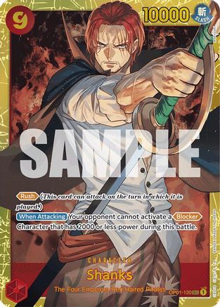 Shanks (OP01-120) (Reprint) (OP01-120) - Premium Booster -The Best- Foil - for just $0.75! 