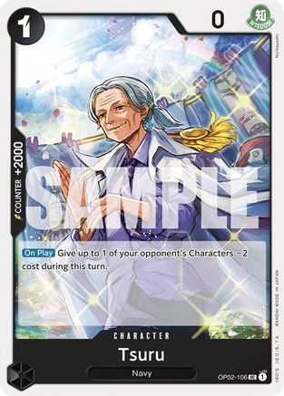 Tsuru (Reprint) (OP02-106) - Premium Booster -The Best- - for just $0.08! 